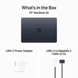Apple MacBook Air M3 | 8GB | 256 GB SSD | MRXQ3HN/A | 13 Inch, Silver