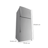 LG 446 Litres 1 Star Frost Free Double Door Convertible Refrigerator with Smart Diagnosis | GL-T502APZR.DPZZEBN | Shiny Steel