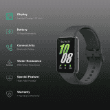 SAMSUNG Galaxy Fit3 Smartwatch with 100 Plus Watch Faces | 40.9mm AMOLED Display | Gray Strap