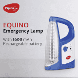Pigeon by Stovekraft 12424 Equino LED Emergency Rechargeable Lamp with 1600 mAH and 50 Hours Backup | Blue