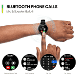 Amazfit Huami Pop 3R Metal Strap Smart Watch | Metallic Sliver