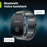 Amazfit Pop 3S Smart Watch with 1.96" AMOLED Display | BT Calling | Music Control | Metallic Black