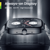 Amazfit Pop 3S Smart Watch with 1.96" AMOLED Display | BT Calling | Music Control | Metallic Black