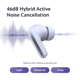 Redmi Buds 5 Ear Buds | Truly Wireless | Bluetooth | Upto 46dB Hybrid Noise Cancellation | Fusion Black