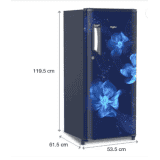 Whirlpool 184 L Direct Cool Single Door 3 Star Refrigerator | SAPPHIRE | 205 IMPC PRM 3S SAPPHIRE MAGNOLIA