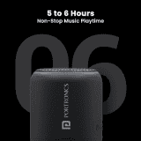 Portronics Sound Drum 1 TWS Portable Bluetooth Speaker | 10 W | Black
