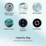 SAMSUNG Wi-Fi Enabled Fully Automatic Top Load Washing Machine | 10 kg | Brown | WA10BG4686BRTL