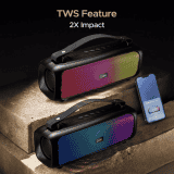 boAt  | Stone 580 | Bluetooth Speaker | 12W |RMS Stereo Sound | Midnight Black