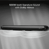 boAt Aavante Bar 5500DA 500W Bluetooth Soundbar | Dolby Atmos | 5.1.2 Channel | Premium Black