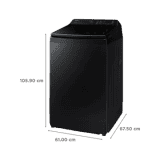 SAMSUNG  | WA11CG5886BVTL | 11 kg | 5 Star Inverter Fully Automatic Top Load Washing Machine |  Diamond Drum | Black