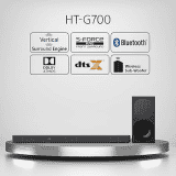Sony Soundbar for TV with Wireless subwoofer | 3.1 CH | Dolby Atmos | Home Theater System | Black | HT G700