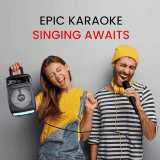 Portronics | Melomix | 20W  | Portable Bluetooth Speaker  | Karaoke Mic | RGB Light Modes | Black