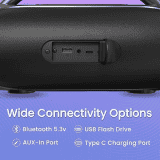 Portronics Bluetooth Portable Speaker | Radiant | 30W | Stereo Channel | Black | POR 2068