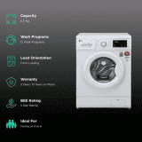 LG  | FHM1065SDWB | 6.5 kg | Fully Automatic Front Load Washing Machine | White