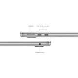 Apple Mac Book Air 13 | MRYP3HN/A  MacBook Air | Apple M3 chip | 8 GB | 512 GB SSD | Liquid Retina | 34.544 cm | 13.6 inch | Silver