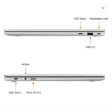 Samsung Galaxy Book Go Qualcomm Snapdragon 7c Gen 2 | 4 GB | 128 GB EMMC Storage | Windows 11 Home | Thin and Light Laptop | Silver | NP340XLA-KA1IN