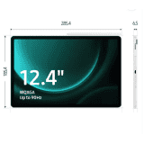 SAMSUNG Galaxy Tab S9 FE+ 12 GB RAM | 256 GB ROM 31.49 cm (12.4 Inch) with Wi-Fi Only Tablet | Mint