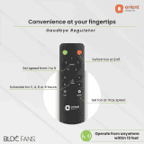 Ecotech | Prime WR | 1200mm | BLDC |  Remote Ceiling Fan | Brown