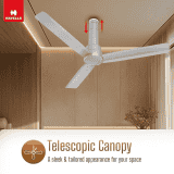 Havells Elio Bldc High Air Ceiling Fan | 1200Mm | 5 stars | Remote Controlled | Grey