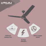 BAJAJ Classico pro Ceiling Fan | 1S | 1200 MM | 3 Blade