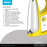 Onix | Shine-T |  Rechargeble Led |  Lantern Emergency Light | Yellow