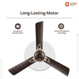Orient |  Kiara AD | 1200mm  | 3 Blade | 1 Star | High Speed Ceiling Fan | Hickory Brown