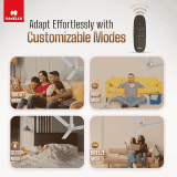 Havells Elio Bldc High Air Ceiling Fan | 1200Mm | 5 stars | Remote Controlled | Grey