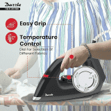 Havells Dry Iron Dazzle | 1100W | Press German Technology Non Sick Coated Sole Plate | Black