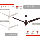 Orient Electric Rapid Air High Speed Ceiling Fan | 1200mm | 48 Inch | Brown