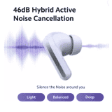 Redmi Buds 5 Truly Wireless Bluetooth |  Upto 46Db Hybrid Noise Cancellation | Charging with Upto 38Hrs Playback | Fusion White | M2316E1