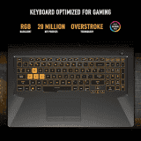 ASUS TUF Gaming Laptop F15 | FX506HF-HN075W |  Intel Core i5-11260H 11th Gen |  FHD 144Hz, 8GB‎DDR4/512GB SSD/4GB NVIDIA RTX 2050/Windows 11 | Black
