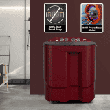 Godrej Semi-Automatic Top Load Washing Machine | ‎10.5 Kg | 5 Star | Crystal Red | WSEDGE JAZZ 105 5.0 DB3 M CSRD