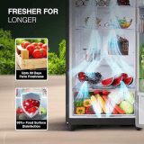 Godrej  Double Door Refrigerator |  Frost Free Inverter | RT EONVOGUE 280B  | 244 L | 2 Star |  Walnut Wood