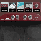 Godrej Semi-Automatic Top Load Washing Machine | ‎10.5 Kg | 5 Star | Crystal Red | WSEDGE JAZZ 105 5.0 DB3 M CSRD