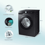 Samsung | WW12T504DAB TL | 12 kg |  5 star | Fully-Automatic Front Load Washing Machine | Black