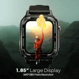 Fire-Boltt Tank 1.85 Outdoor Rugged Bluetooth Calling Smart Watch | Black