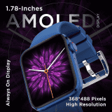 Fire-Boltt Visionary 1.78" AMOLED Bluetooth Calling Smartwatch with 368 * 448 Pixel Resolution | Blue
