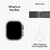 Apple Watch Ultra 2 GPS + Cellular 49mm Titanium Case with Blue Alpine Loop | Medium | Blue Strap