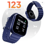 Fire-Boltt Supernova  High Resolution | 368*448px | BT Calling and 123 Sports Modes Smartwatch | Blue Strap