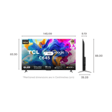 TCL 65C645 | 65 inch  QLED 4K Ultra HD Google TV with Dolby Audio & Dolby Vision