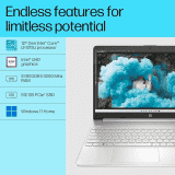 HP Laptop |15s-fq5326TU | 12th Gen Intel Core i3-1215U | 15.6 inch | FHD | Anti-Glare | 8 GB DDR4 | 512 GB SSD | Windows 11 | MSO| Natural Silver