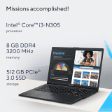 ASUS Vivobook Go 15 Thin and Light Laptop | E1504GA-NJ322WS | Intel Core i3-N305 | 15.6" | FHD | 8GB | 512GB SSD | Integrated Graphics | Windows 11| Black