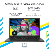 ASUS Vivobook Go 15 Thin and Light Laptop | E1504GA-NJ322WS | Intel Core i3-N305 | 15.6" | FHD | 8GB | 512GB SSD | Integrated Graphics | Windows 11| Black
