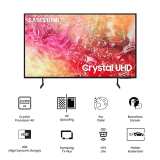 Samsung 4K Ultra HD Smart LED TV | 139 cm (55 inch )  | Black | UA55DU7000KLXL