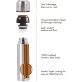Cello Flask | S.S Flip Style | 750 ml | Silver