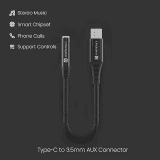 Portronics | iKonnect C II |  Type C |   3.5mm |  Auxiliary Connector Compatible|  Audio Jack
