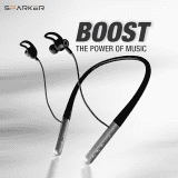JUST CORSECA Sparker Wireless in Ear Bluetooth Neckband | Crystal Clear Sound | Type-C Fast Charging Silver