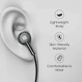 Portronics Conch Tune C in Ear Type C Wired Earphones with Mic | Grey