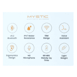 HapiPola Mystic Bluetooth Headset | Black