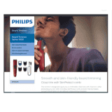 PHILIPS Trimmer | 60 min Runtime | 4 Length Settings | Maroon | BT1235/18